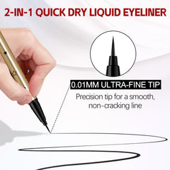 GEUUFEA in-use application pressing stamp on lower lash line for quick results