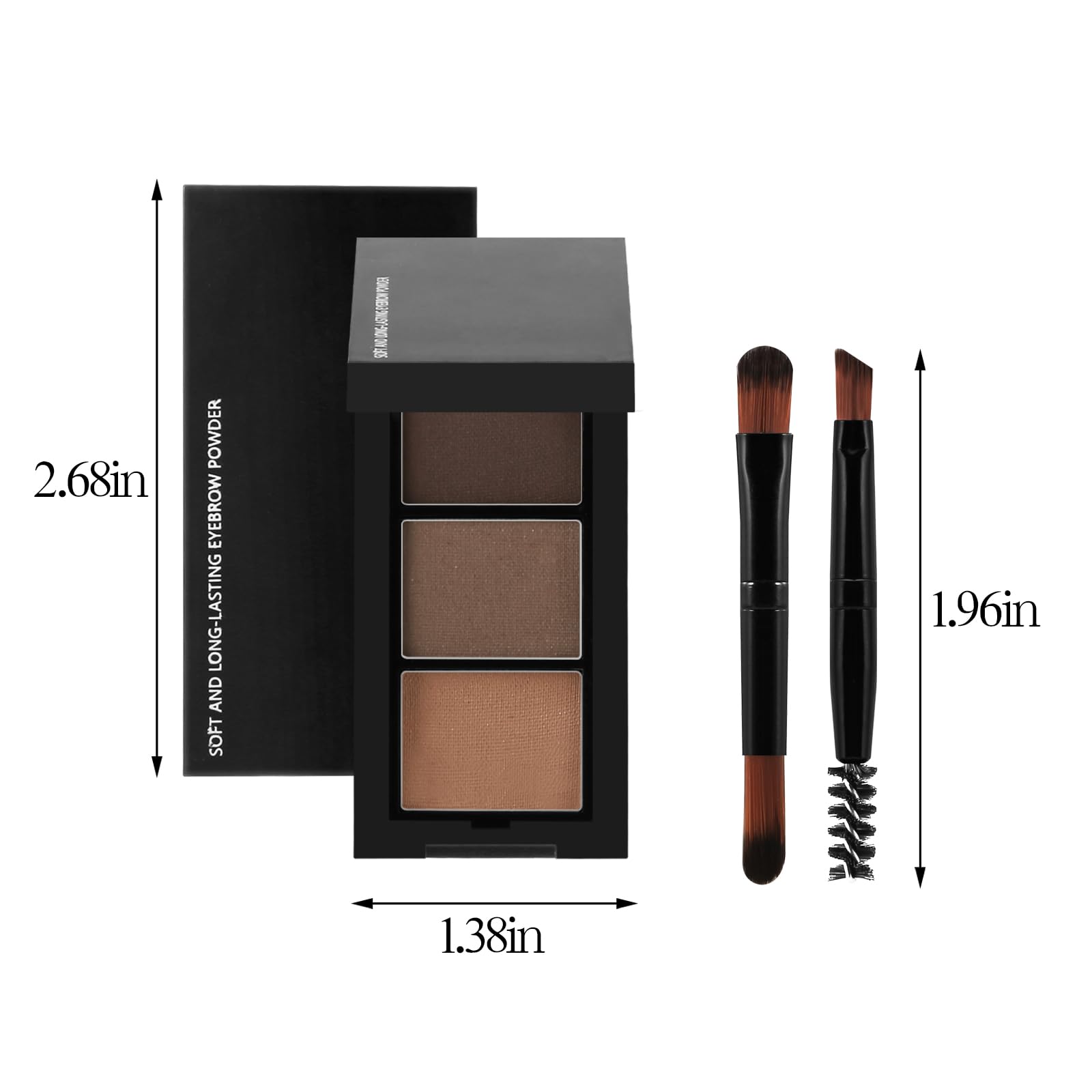 GEUUFEA brow kit in use shaping eyebrow for defined, long-lasting wear