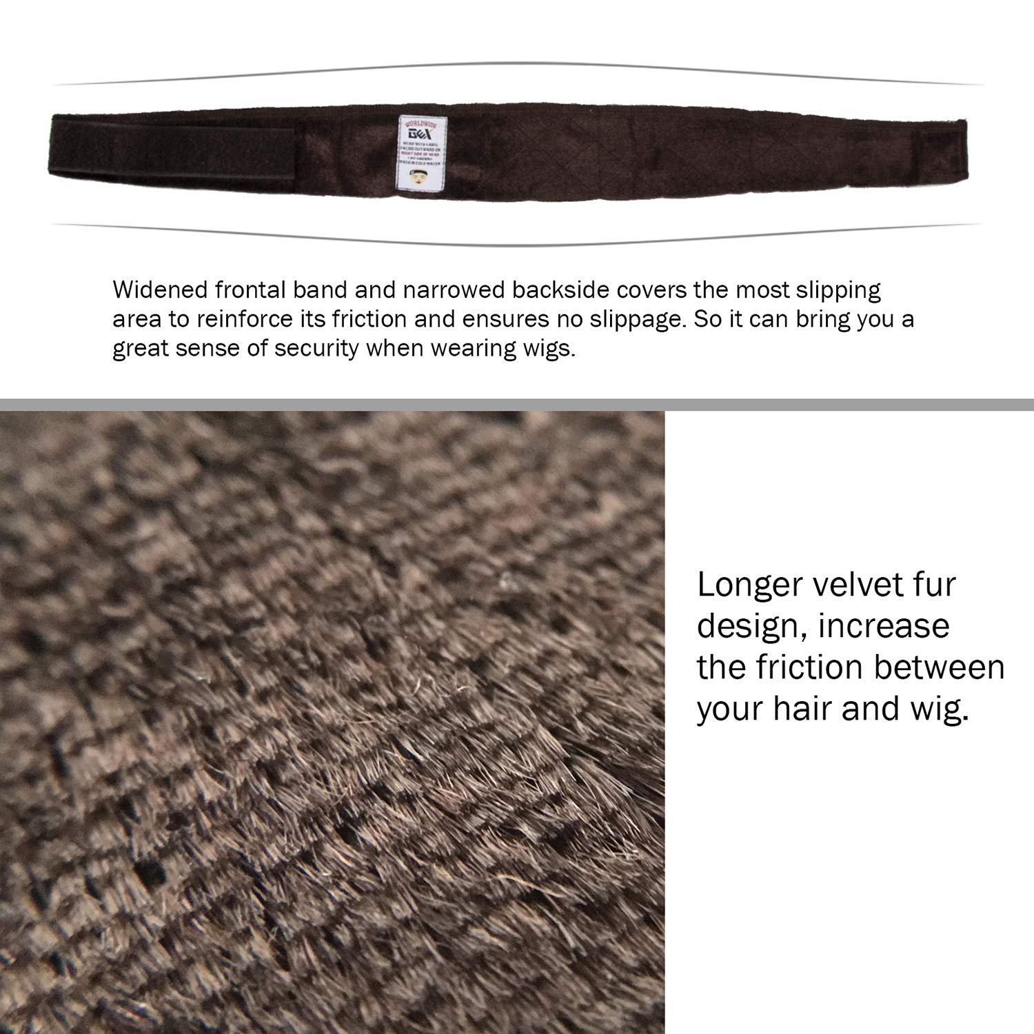 GEXWORLDWIDE hook-and-loop fastener detail showing adjustable tension advantage