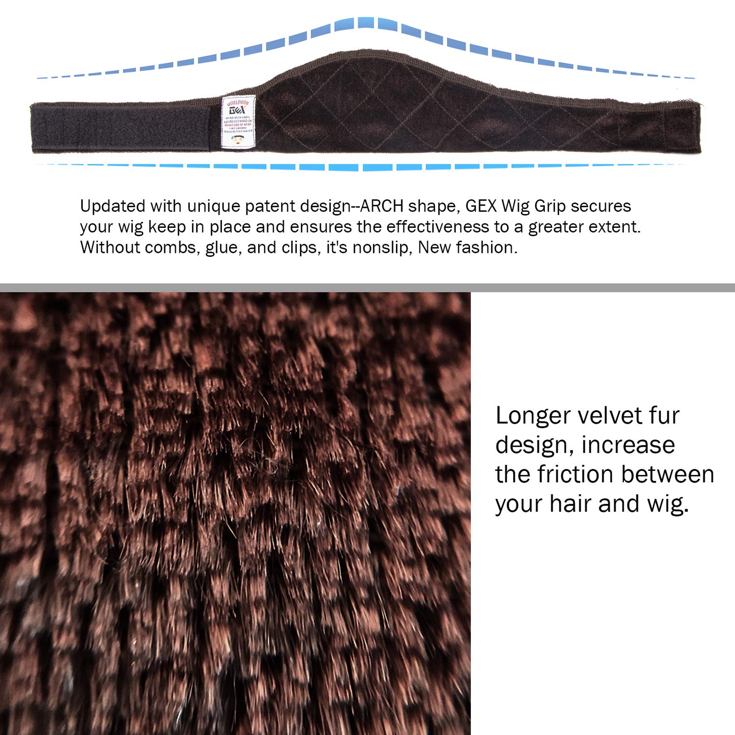 GEXWORLDWIDE hook-and-loop fastener detail for precise adjustable tension