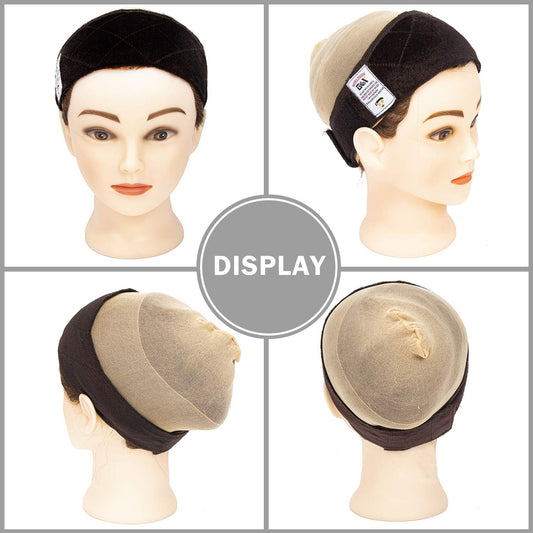 GEXWORLDWIDE close-up of arched edge improving wig stability and grip