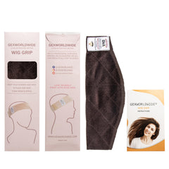 GEXWORLDWIDE band on mannequin showing non-slip hold under wig