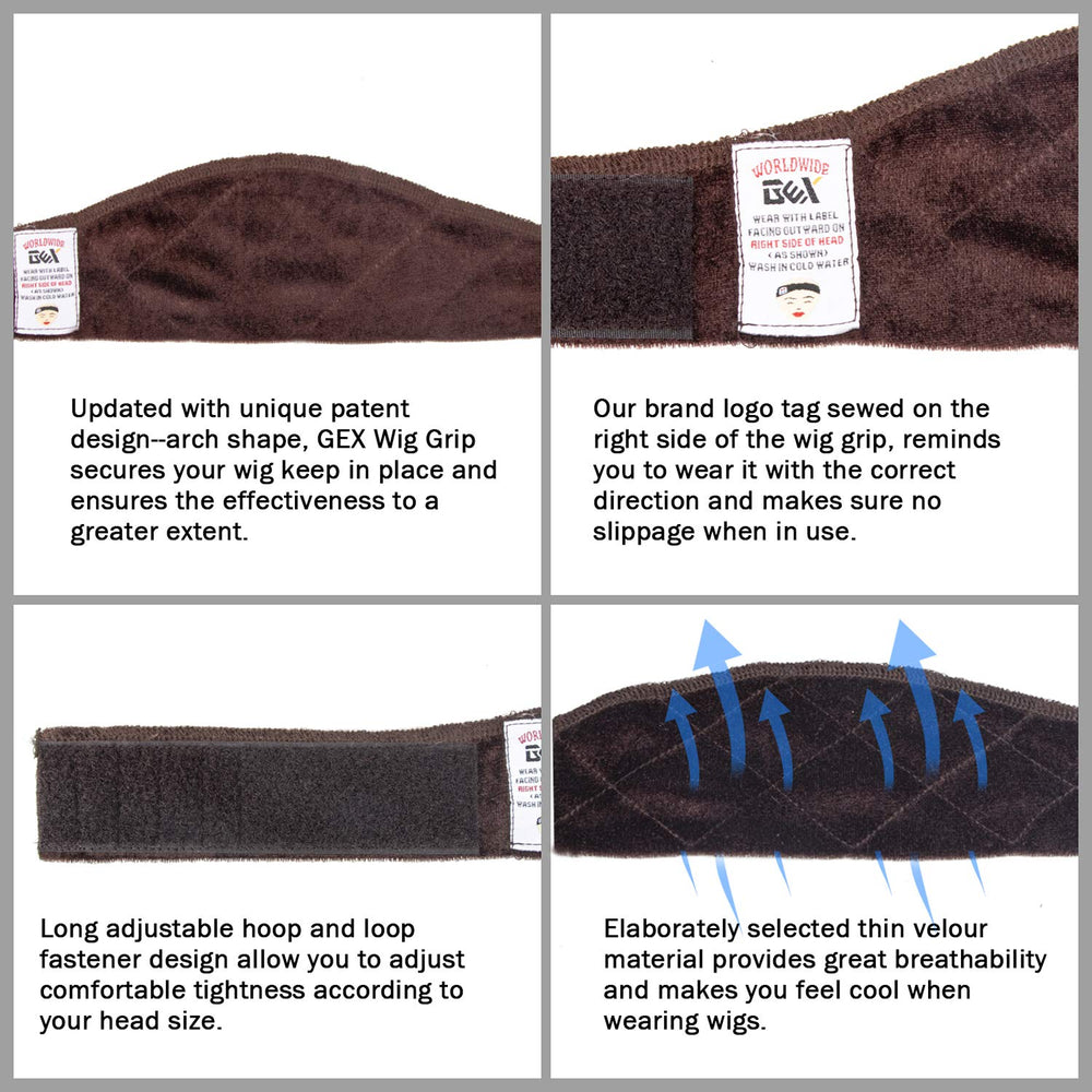 GEXWORLDWIDE band laid beside ruler showing 22-inch adjustable length