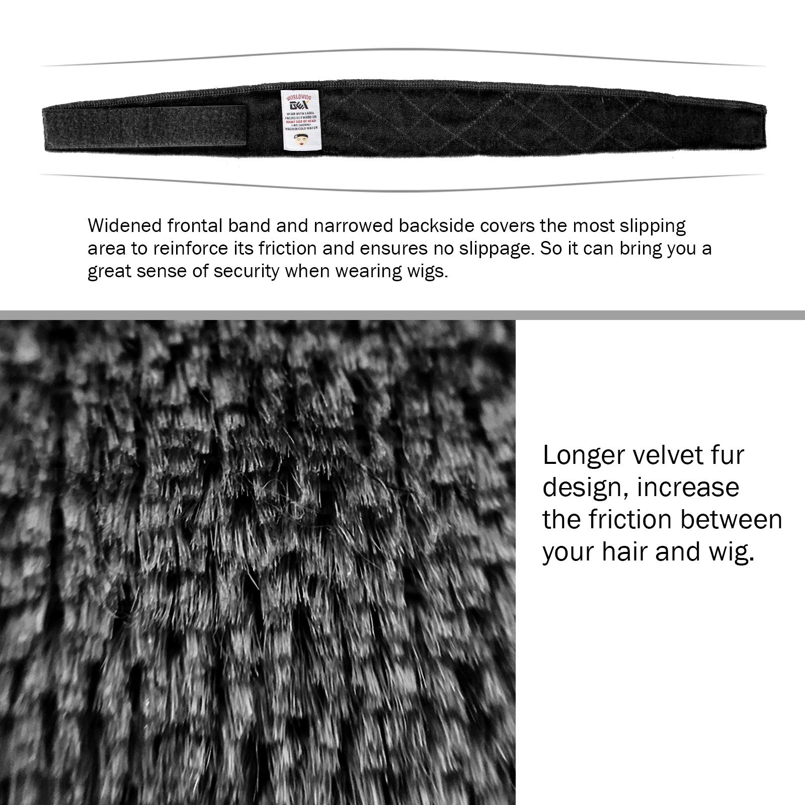GEXWORLDWIDE band next to ruler showing 23-inch length for proper sizing benefit