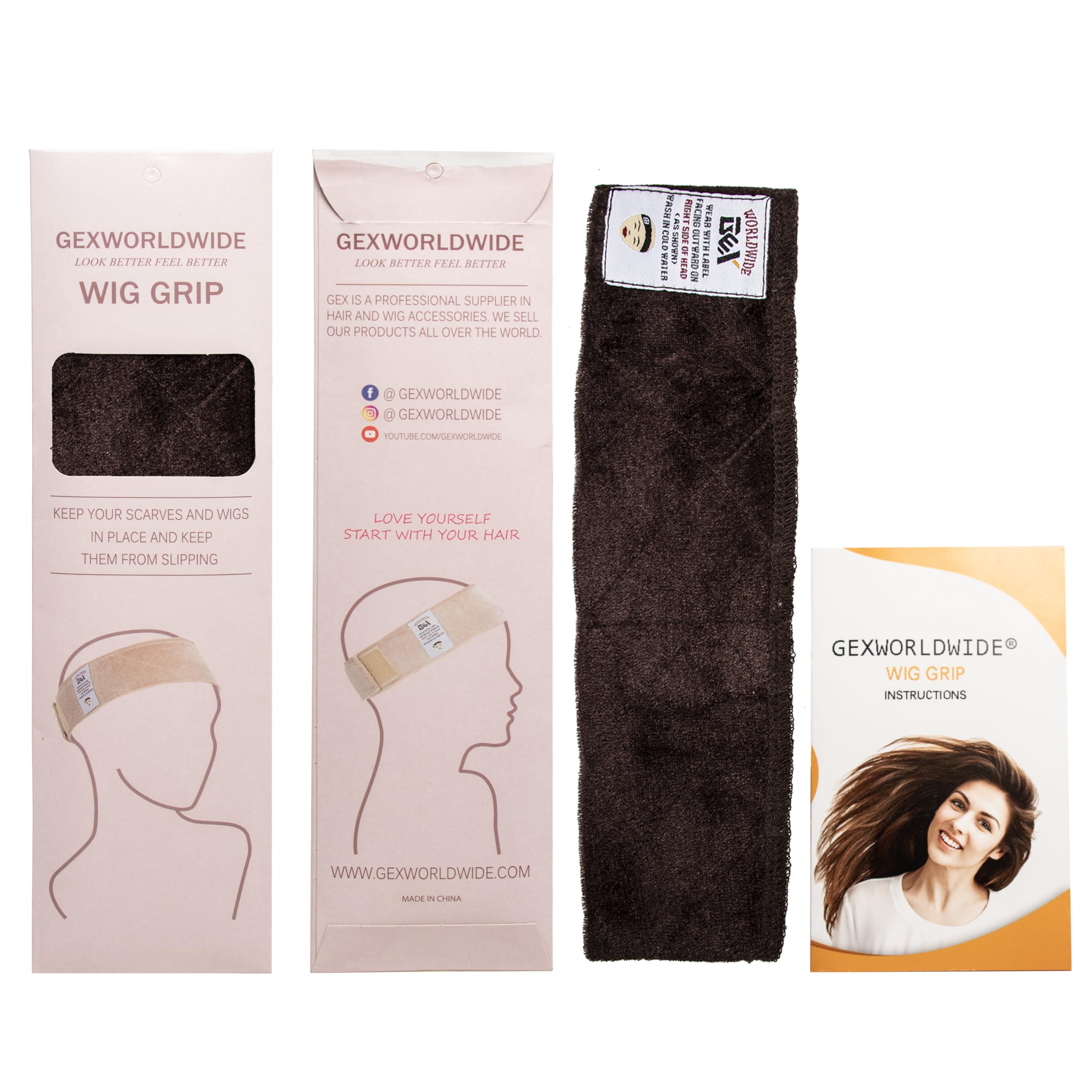 GEXWORLDWIDE band alongside ruler illustrating 23-inch length for adjustable fit
