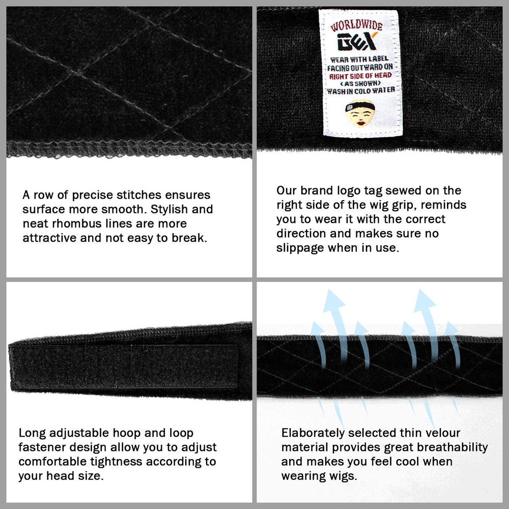 GEXWORLDWIDE wig grip used during workout showing breathability and stay-put benefit