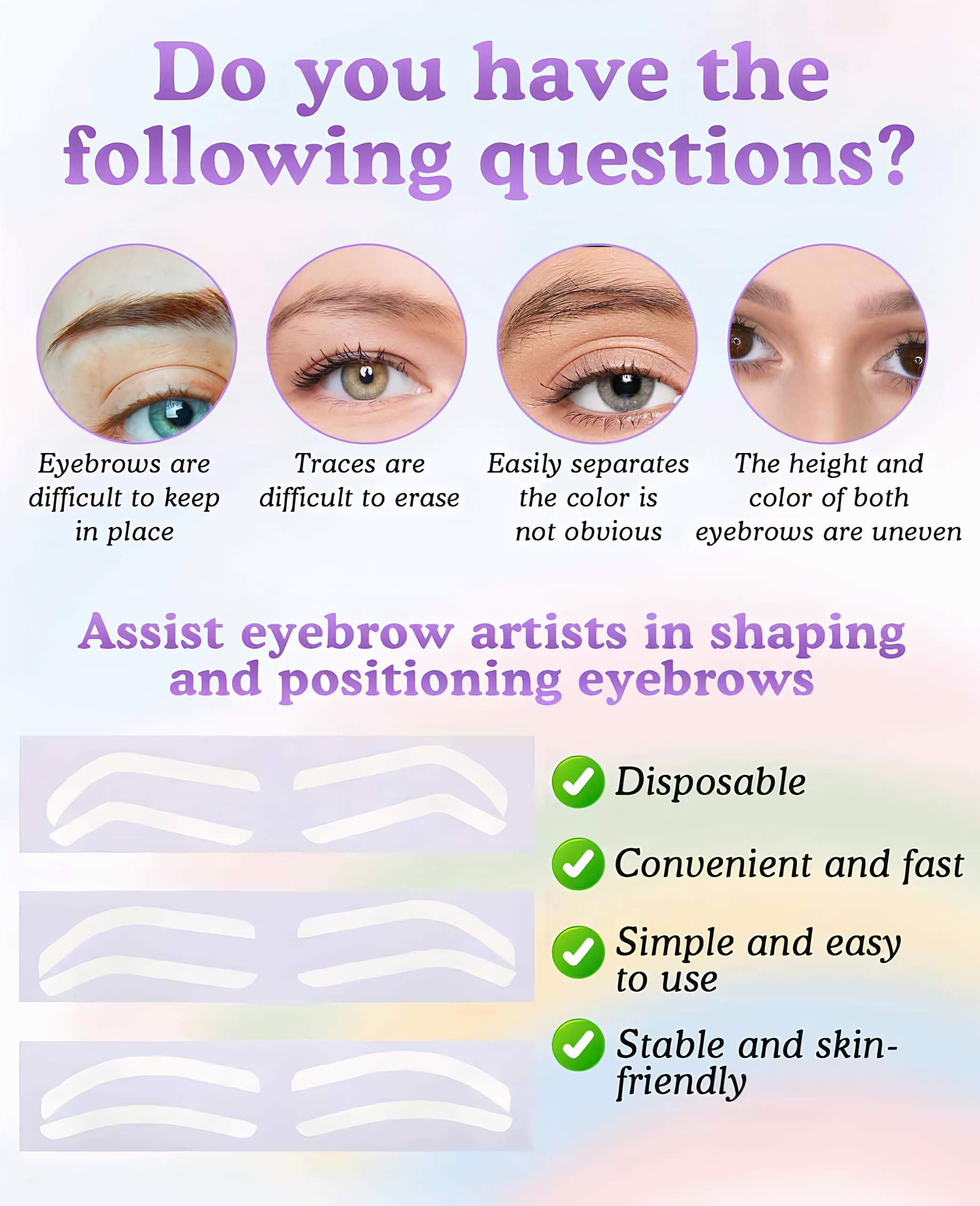 Geyynow used during brow tinting for mess-free edges