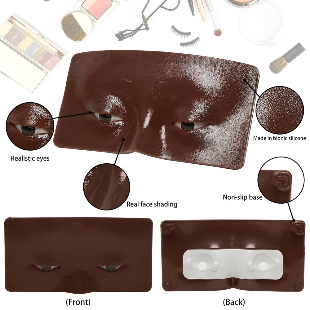 GFPGYQ in-use board with brush applying eyeshadow for practice precision benefit