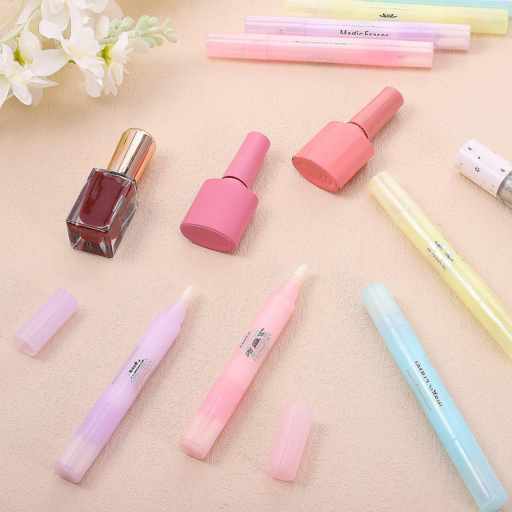 GGSTDDUP pens on salon counter showing professional tidy workstation