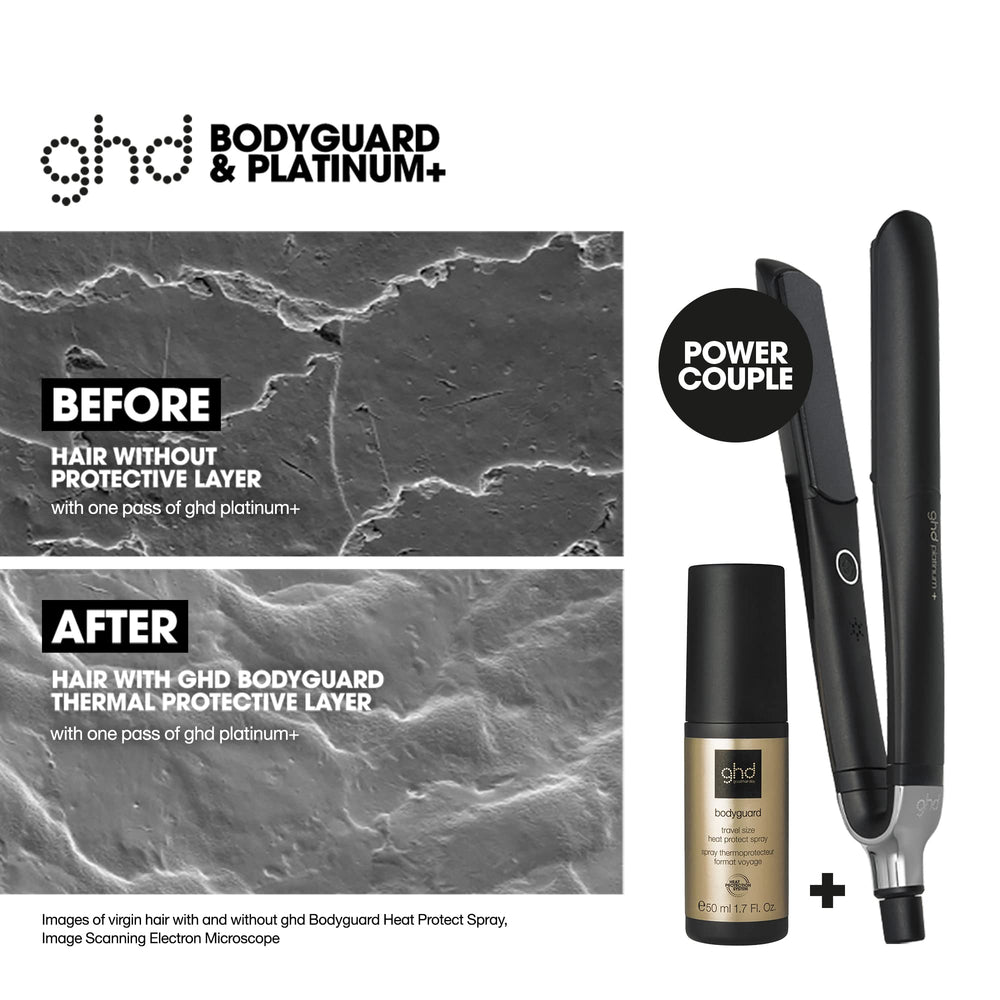 ghd Bodyguard in a travel purse demonstrating portability benefit