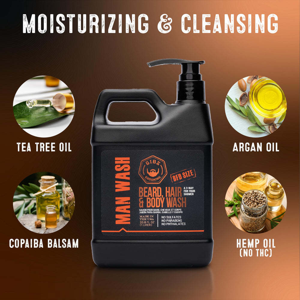 GIBS hair lather showing cleansing foam and lightweight conditioning