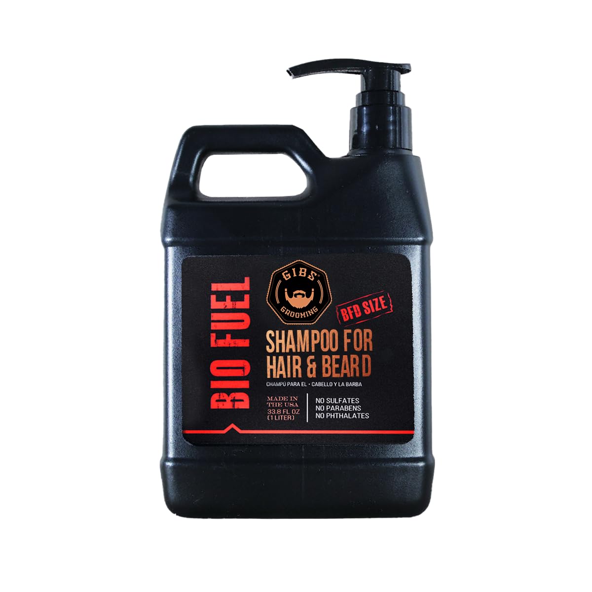 GIBS front bottle view showing 1L size and benefits