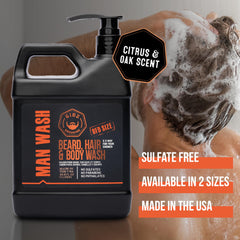 GIBS size comparison with hand illustrating one-liter value and lasting supply benefit