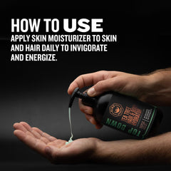 GIBS texture on hand demonstrating light spreadability and fast absorption