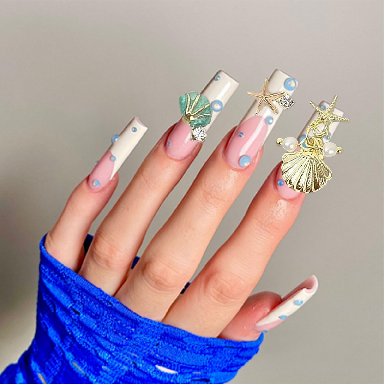 Gieehiol lifestyle beach themed manicure showing summer-ready aesthetic
