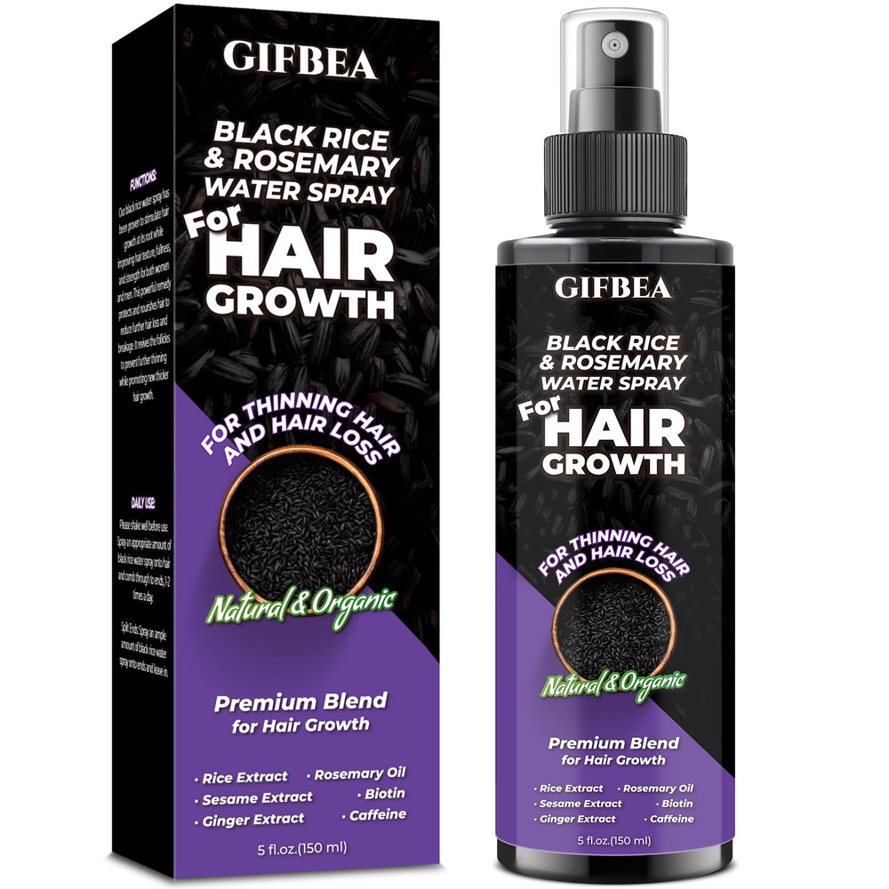 GIFBEA front packaging bottle showing product and rosemary scent benefits