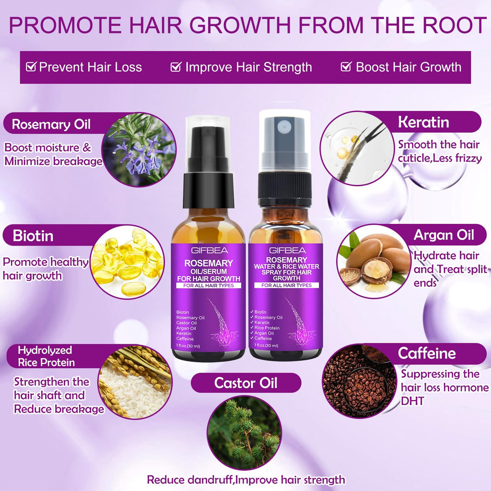 GIFBEA spray mist dispersing on hair to hydrate and detangle without weight