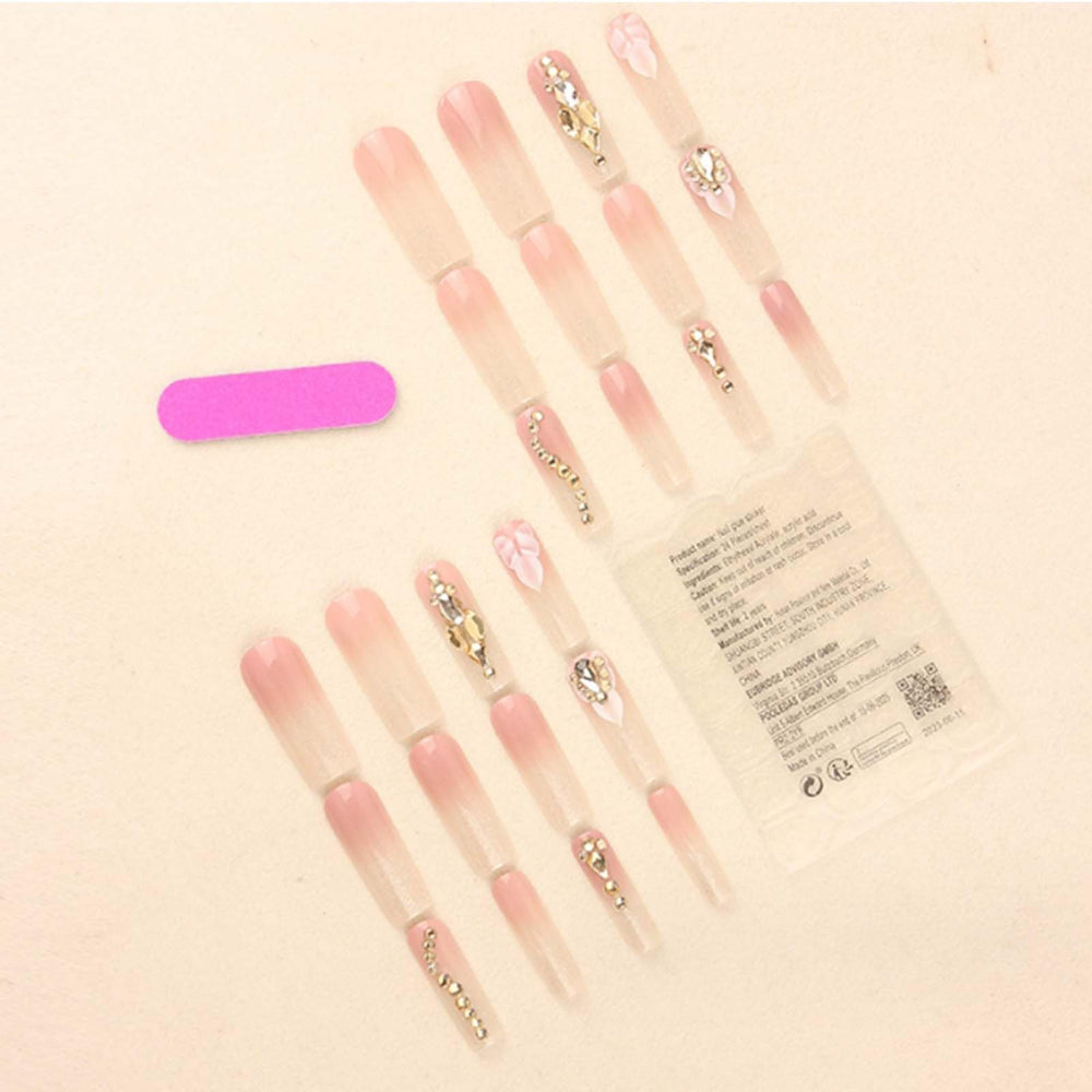 Gifiky close crystal detail on nail tip highlighting gem accents and upscale finish for polished looks
