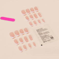 Gifiky close-up of nail surface texture highlighting smooth glossy finish and natural look
