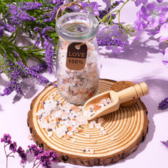 GiftPeak bath bomb and salts arrangement demonstrating fizzy soak enjoyment