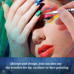 Giifnonnt brush painting thin gel polish stripe on nail for professional-looking finish