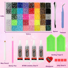 Gikboup open 40-grid storage organizer keeping colors sorted and ready