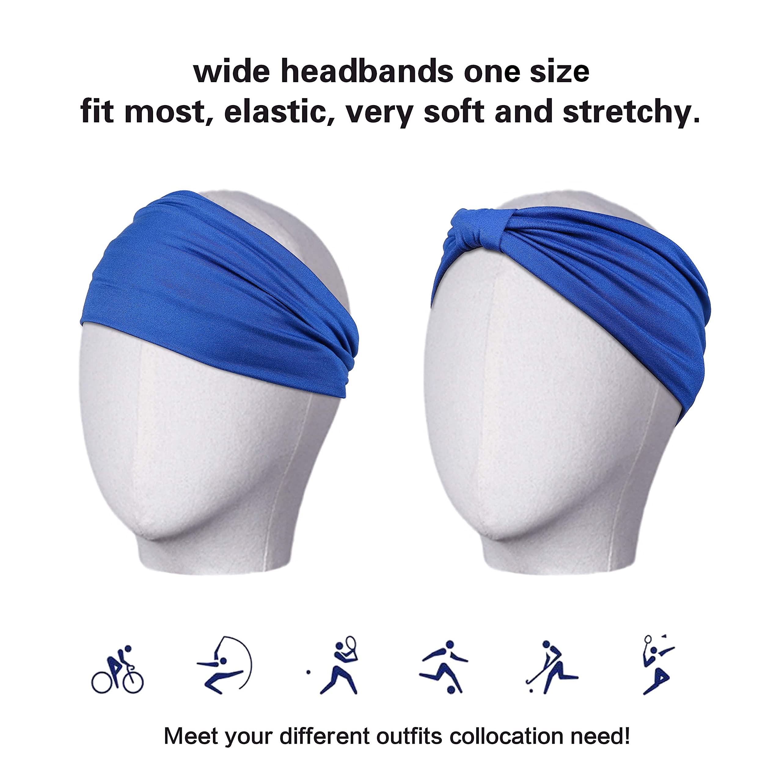 GiLi headbands displayed with six hair ties showing styling options and convenience