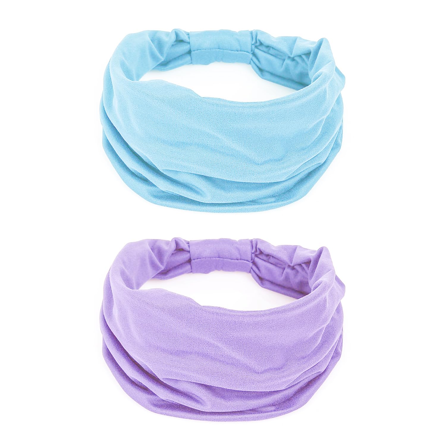 GiLi front view of two-pack headbands showing colors and packaging benefit comfort