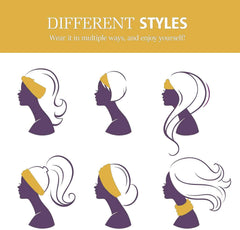 GiLi headband holding hair back during makeup routine for practical convenience