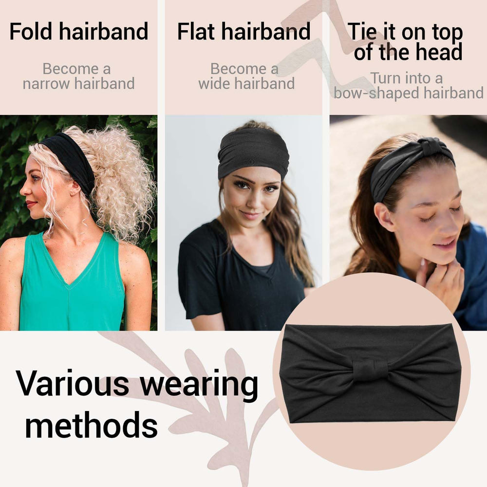 GiLi headband placed on a hand for size comparison showing true scale benefit