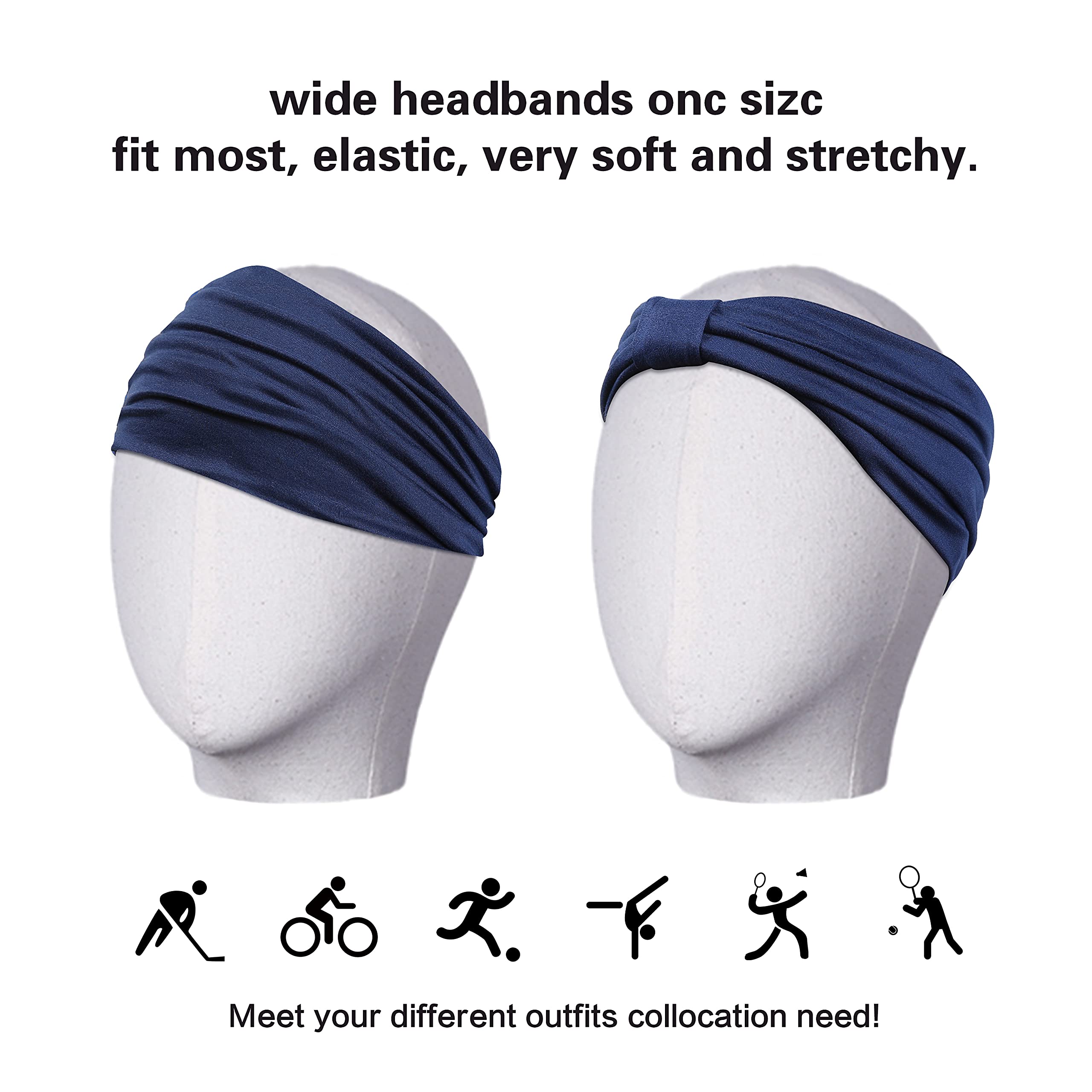 GiLi headband beside ruler showing 5.5-inch width for coverage benefit