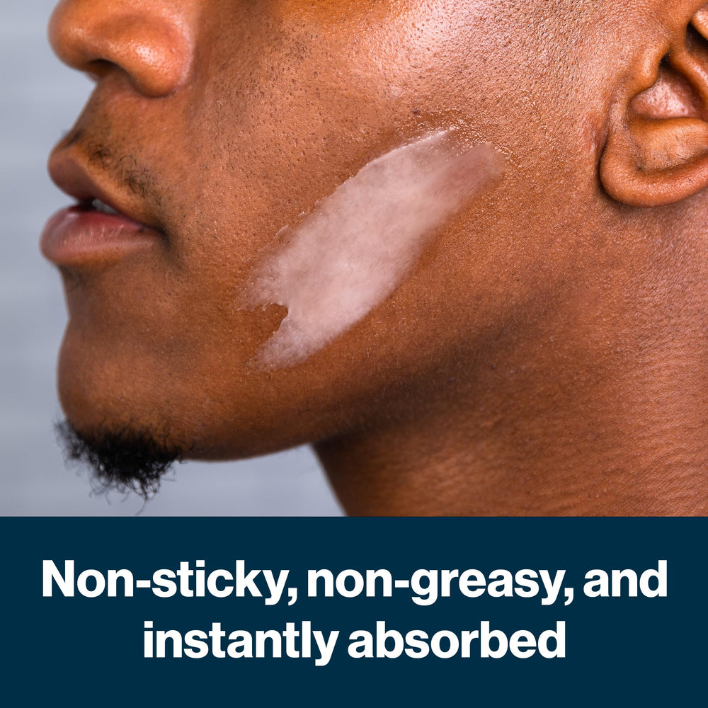 Gillette SkinGuard ingredients label featuring shea butter and vitamin E benefits