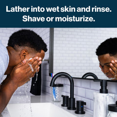 5 oz Gillette SkinGuard beside a razor for clear size and daily-use scale reference