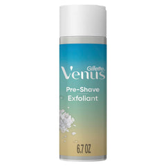 Gillette Venus front packaging showing jar and label benefits and soothing sea theme