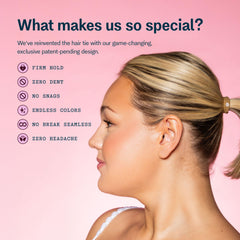 GIMME seamless edge detail showing no metal join for gentler hair protection benefit
