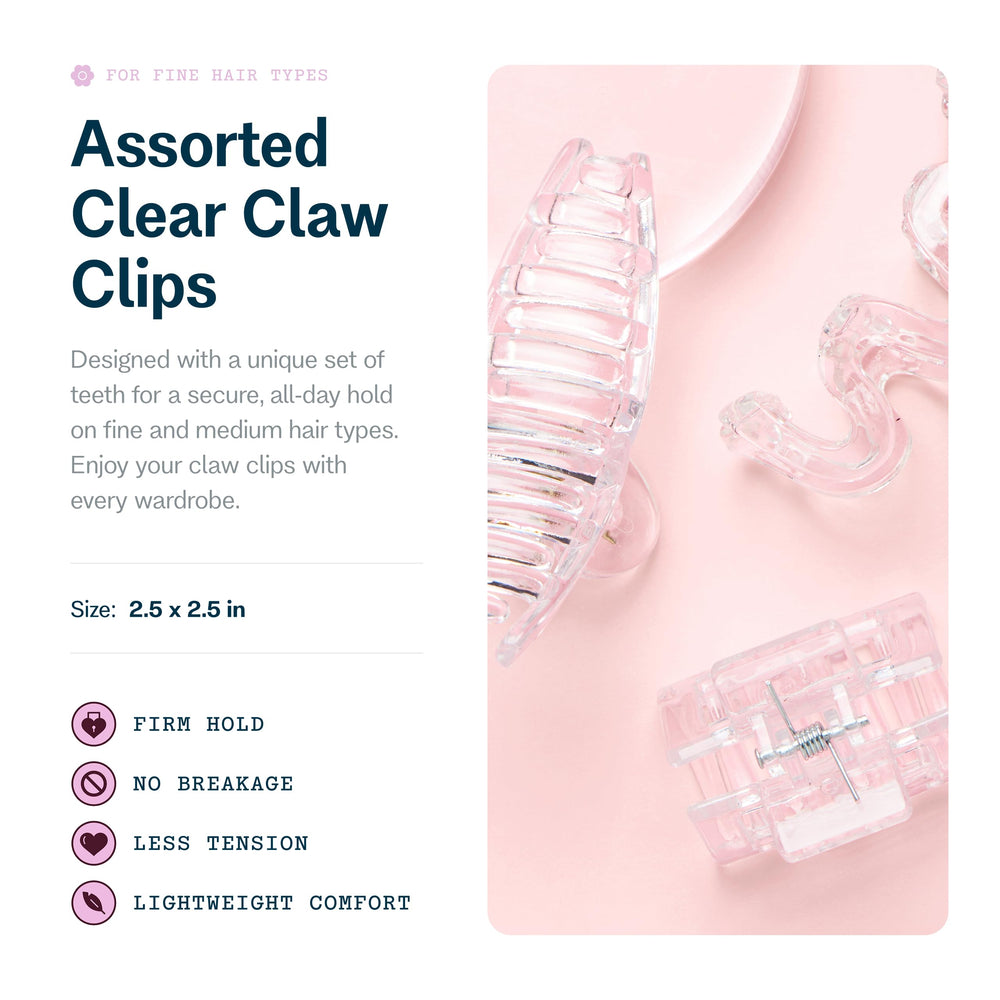 GIMME close-up of clip teeth, gentle grip for fine hair protection