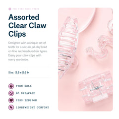 GIMME close-up of clip teeth, gentle grip for fine hair protection
