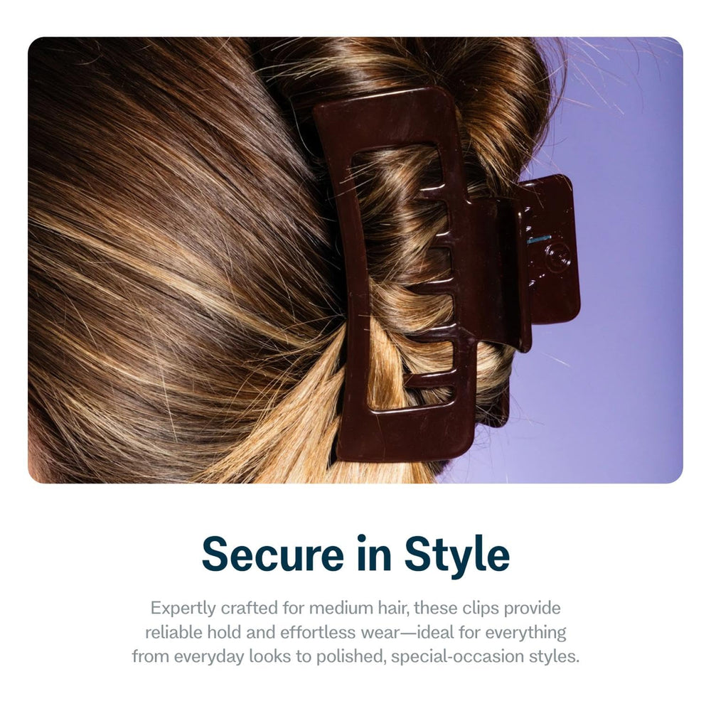 GIMME clip holding a half-up hairstyle demonstrating comfortable all-day wear