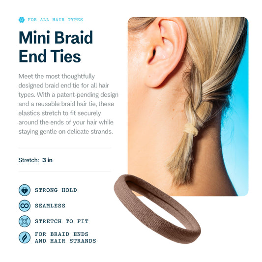 GIMME close-up of seamless band texture, gentle-on-hair benefit