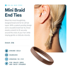 GIMME close-up of seamless band texture, gentle-on-hair benefit