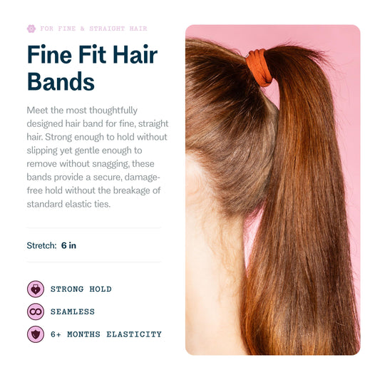 GIMME close-up of seamless band texture, gentle on fragile hair strands