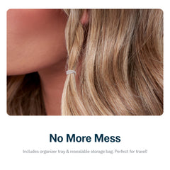 GIMME elastic holding ponytail securely demonstrating no-slip benefit