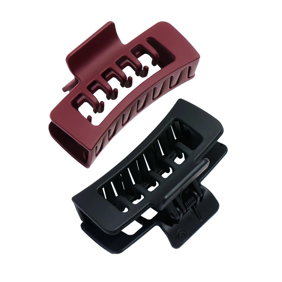 GIMME rectangle claw clip front view showing shape and color for secure hold