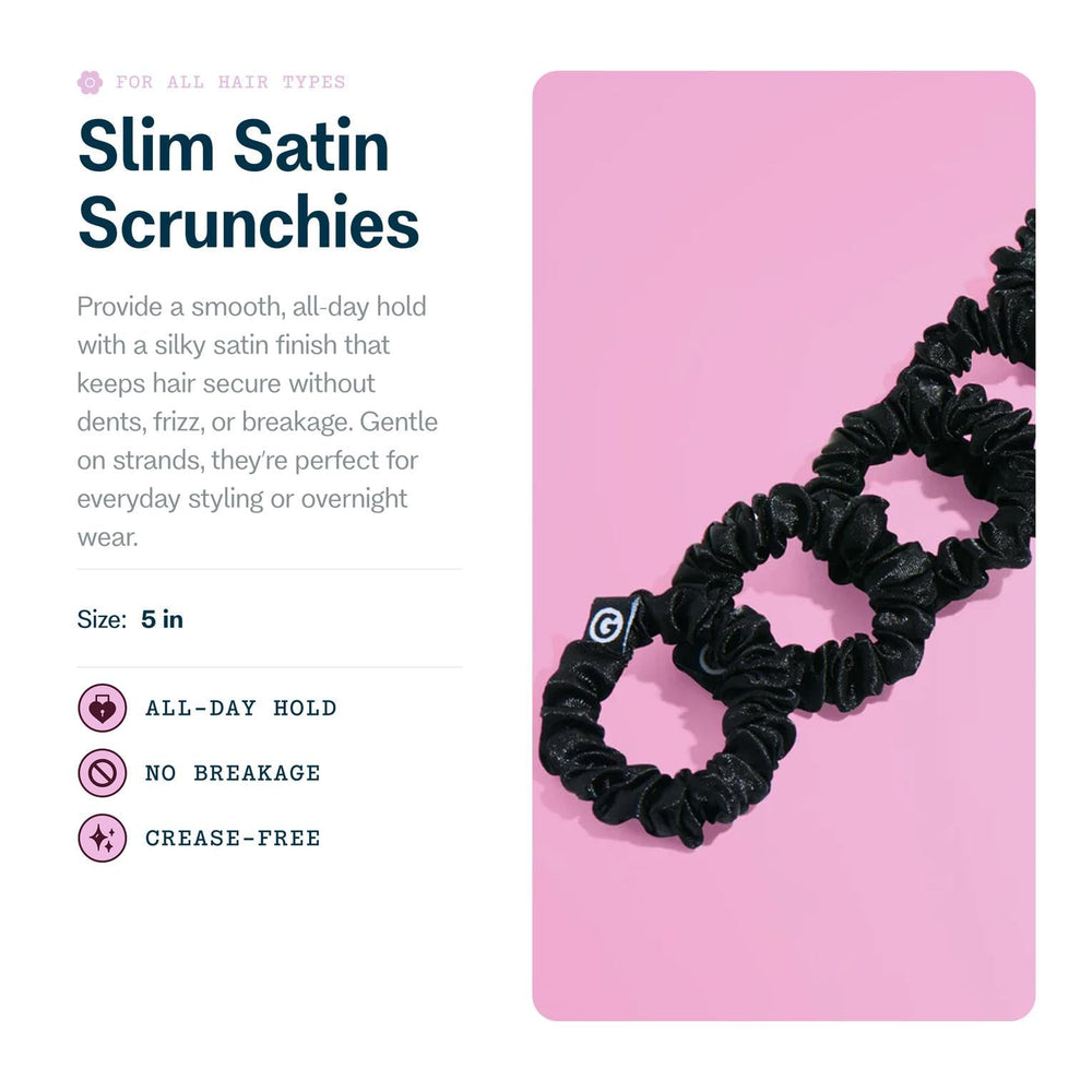 GIMME satin texture close-up highlighting smooth fabric that minimizes hair friction