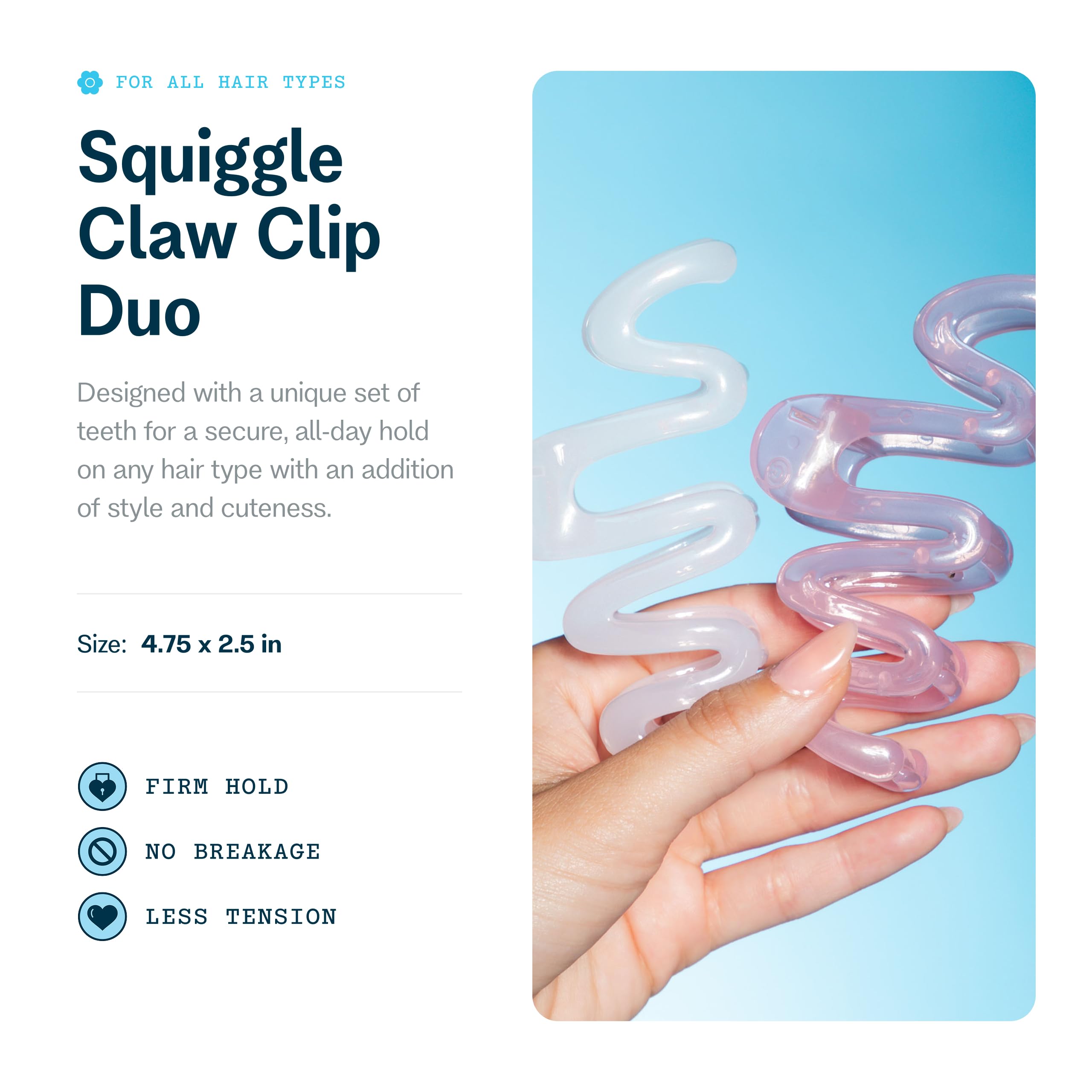 GIMME clip wavy silhouette detail highlighting recycled-plastic construction and style