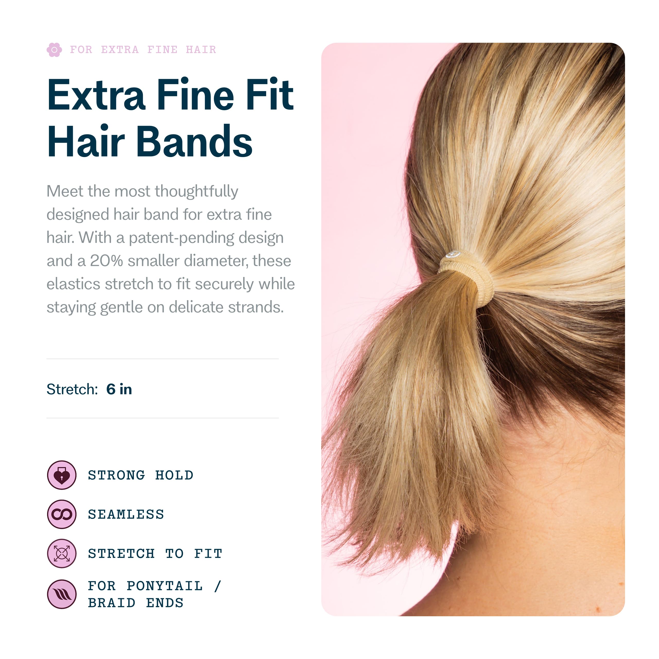 GIMME close-up of band texture highlighting smooth fibers and gentle grip