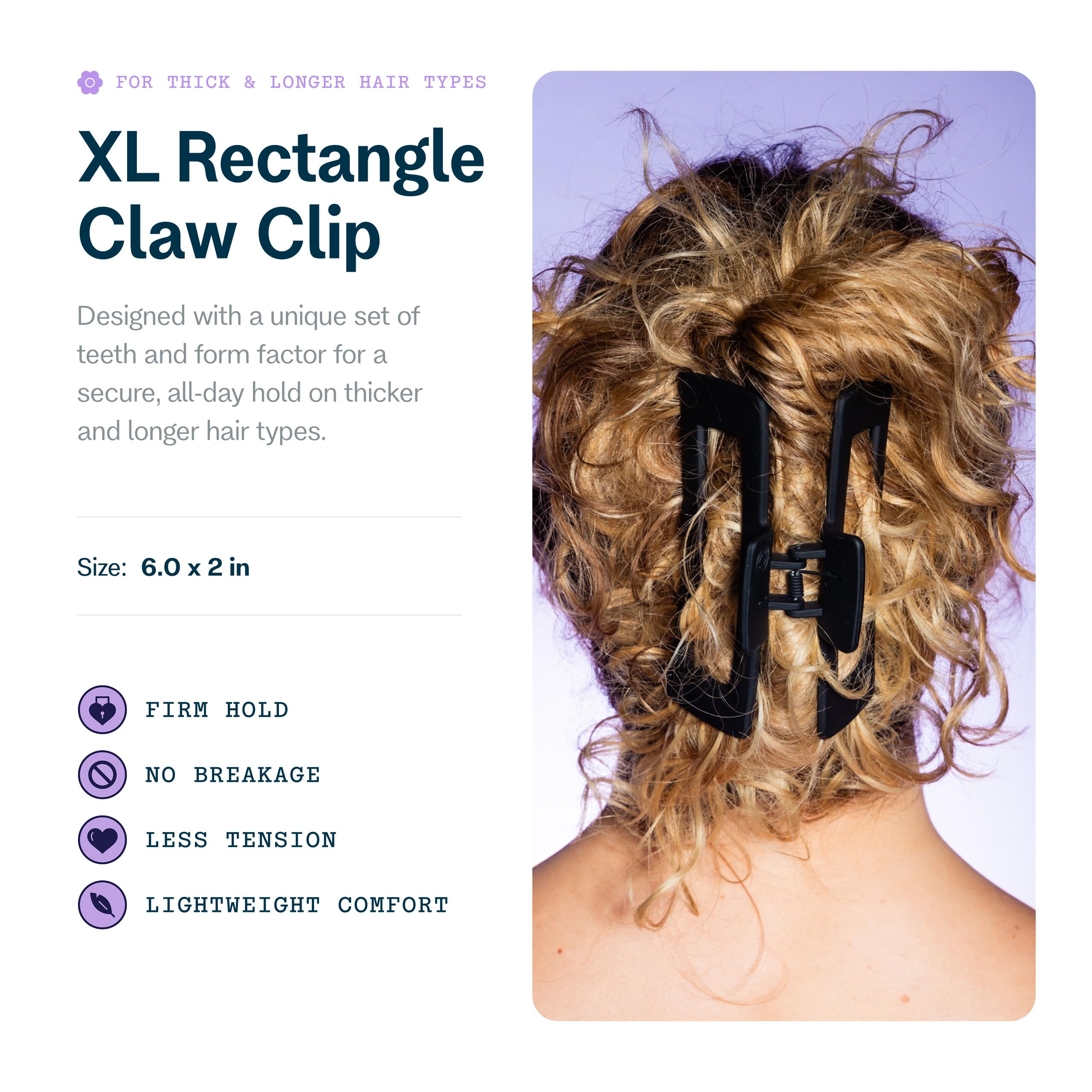 GIMME clip velvet-like finish close-up for gentle-grip benefit