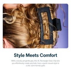 GIMME clip holding a full updo demonstrating reliable all-day hold
