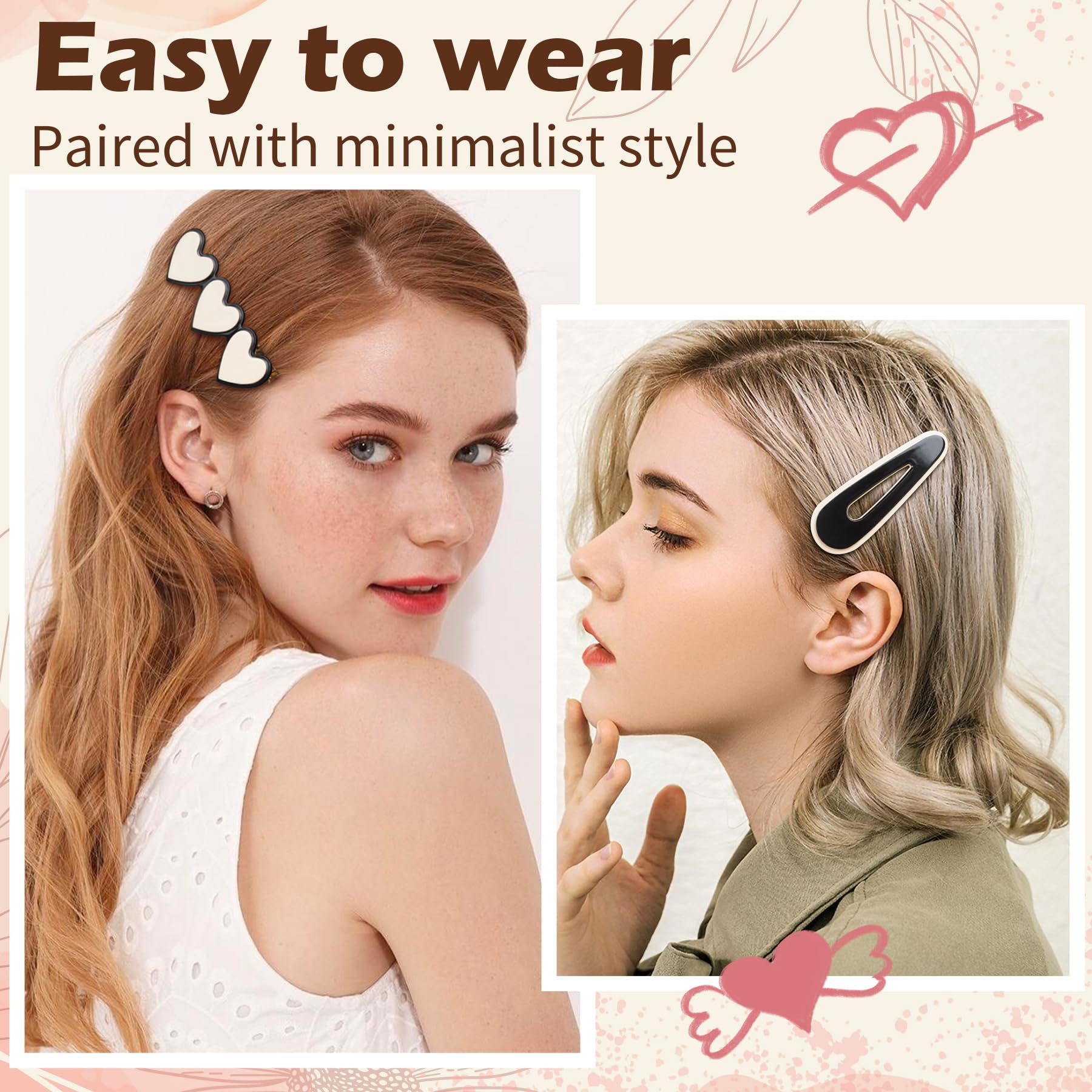 Gingbiss clips worn in hair showcasing half-up style, showing practical everyday styling benefit