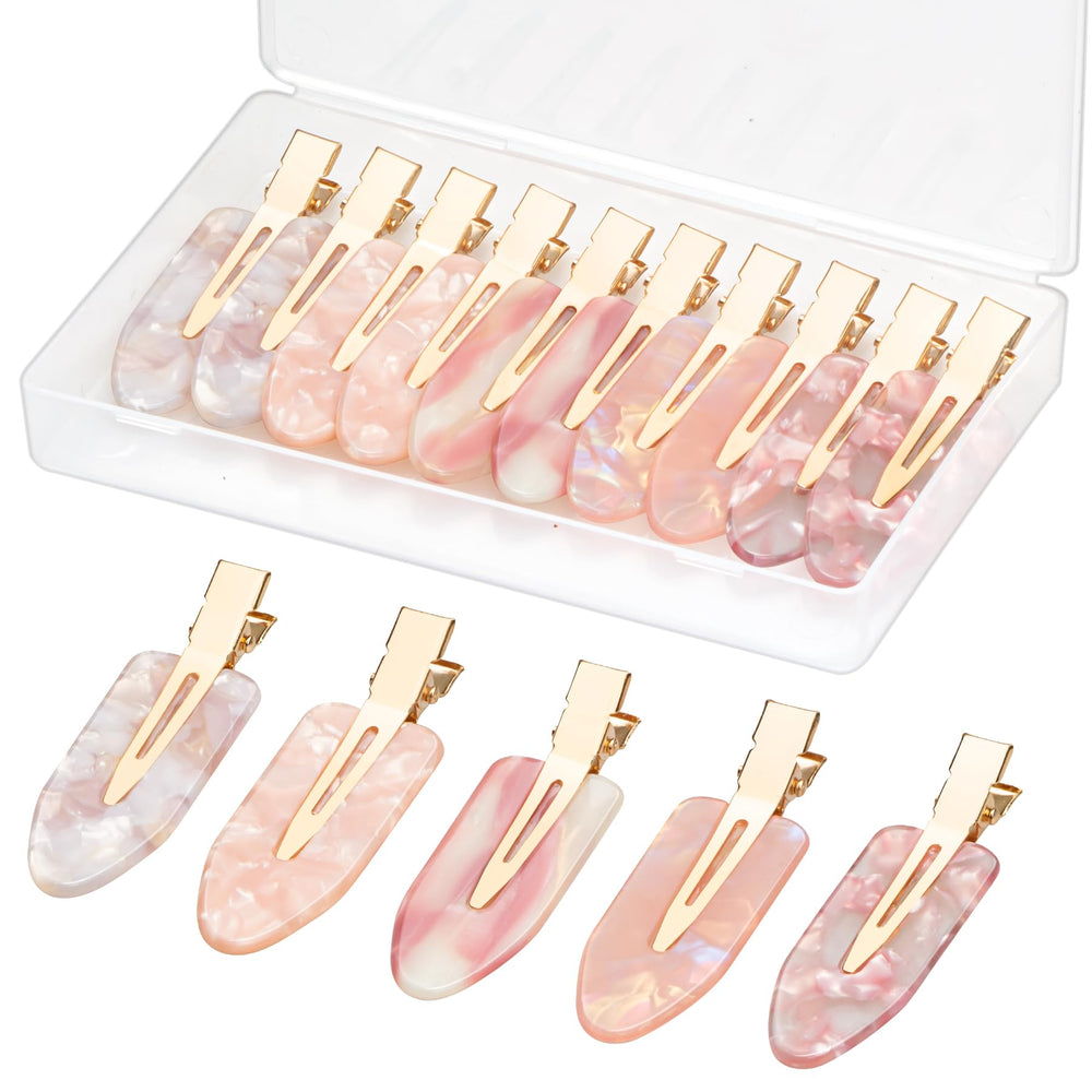 Gingbiss front packaging showing pink opal clips and clear organizer, stylish gift-ready